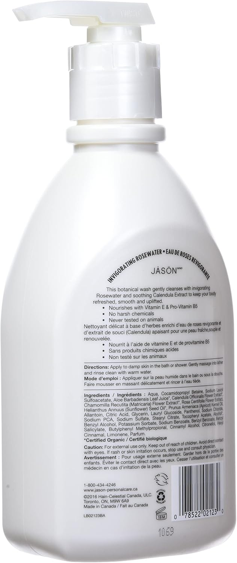 JASON Invigorating Rosewater Body Wash, 30 Oz. (Packaging May Vary) image number 3