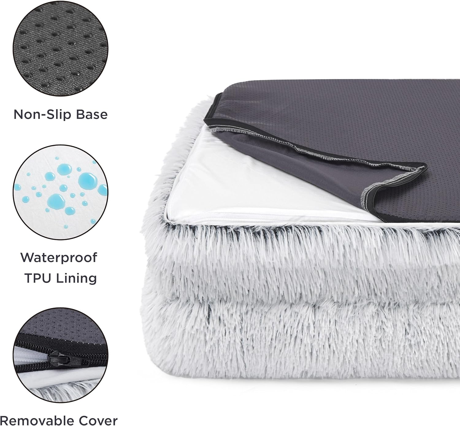 Medium Dog Bed Washable - Waterproof Pet Bed for Medium Dogs & Cats, Non-Slip Bottom | Breathable Removable Cover | Australian Pets Comfort Couch image number 3