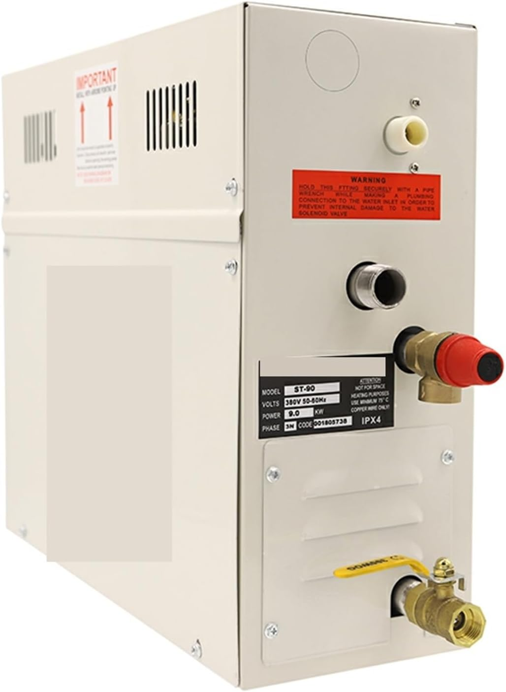 Sauna Steamer, 9KW Steam Generator for Shower 380V Home Steam Machine, Sauna Equipment Sauna Bath SPA Steam Shower with Digital Controller(380V)