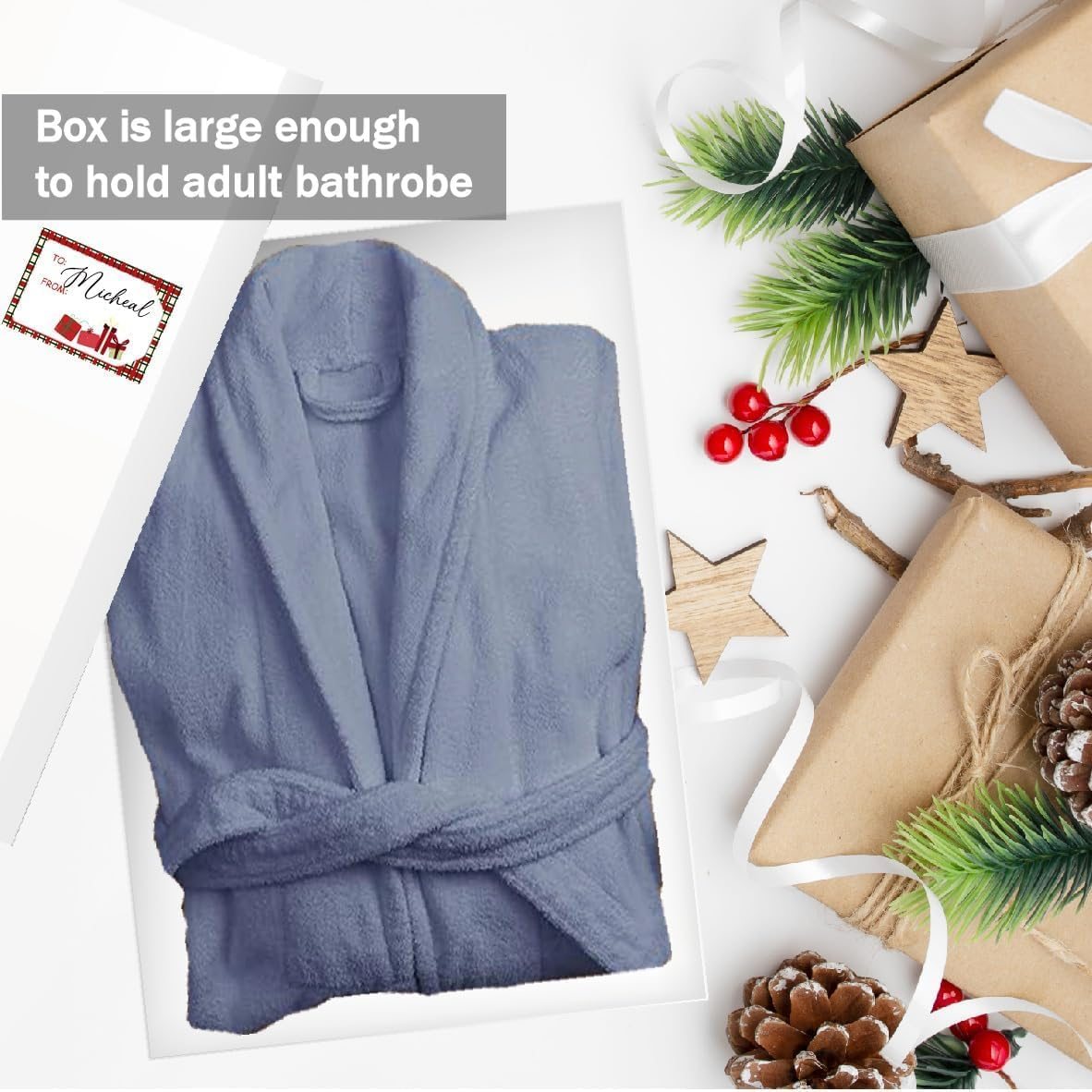 12 Packs Extra Large Gift Boxes with Lids for Presents, 17X11X4 Inch White Clothing Boxes for Wrapping Gifts, Blanket, Robes, Shirts, Sweater, XL Cardboard White Boxes Bulk for Christmas, Birthday - image number 6