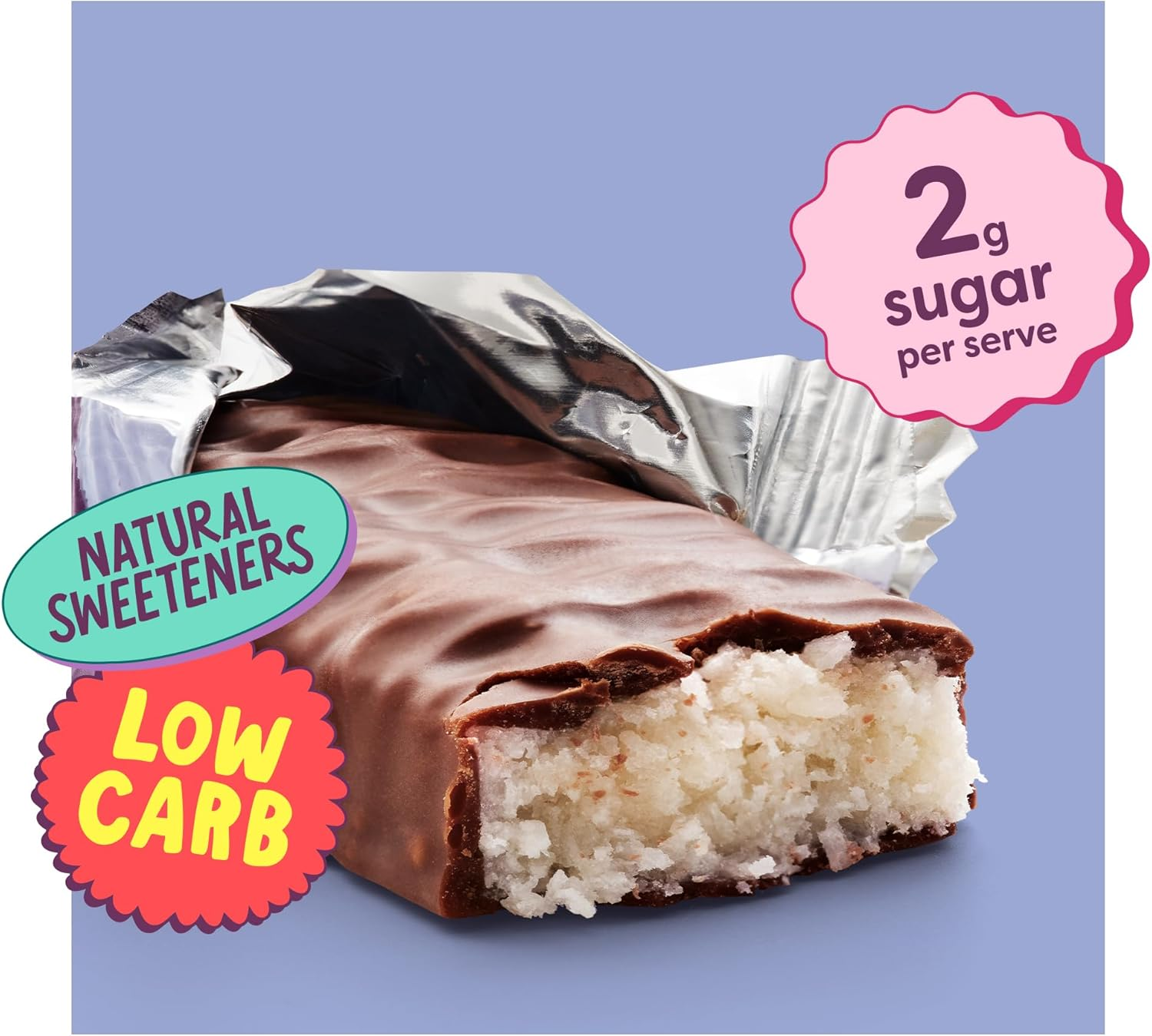 Noshu Low Carb Coconut Bliss Indulgence Bars &ndash; 10 Bars (2 X 160G) image number 4