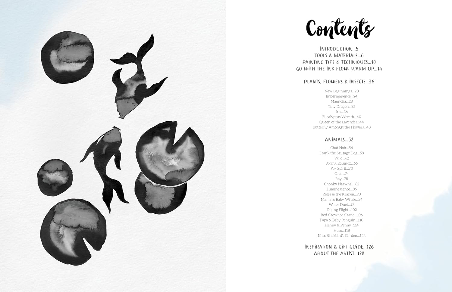 Inky Meditations: Learn to Create Mindful Mesmerising Paintings with Water and Ink image number 2