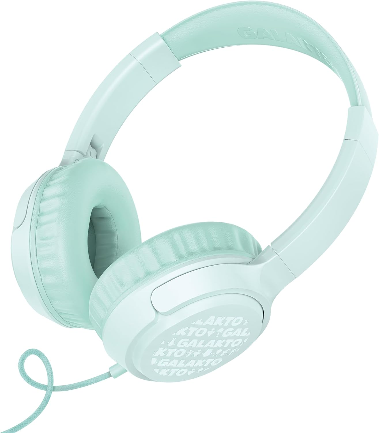 Galakto Children'S Headphones in Dark Blue for Home, Travel or Travel, Child-Friendly Volume, Excellent Sound and Robust Textile Cable, Accessories