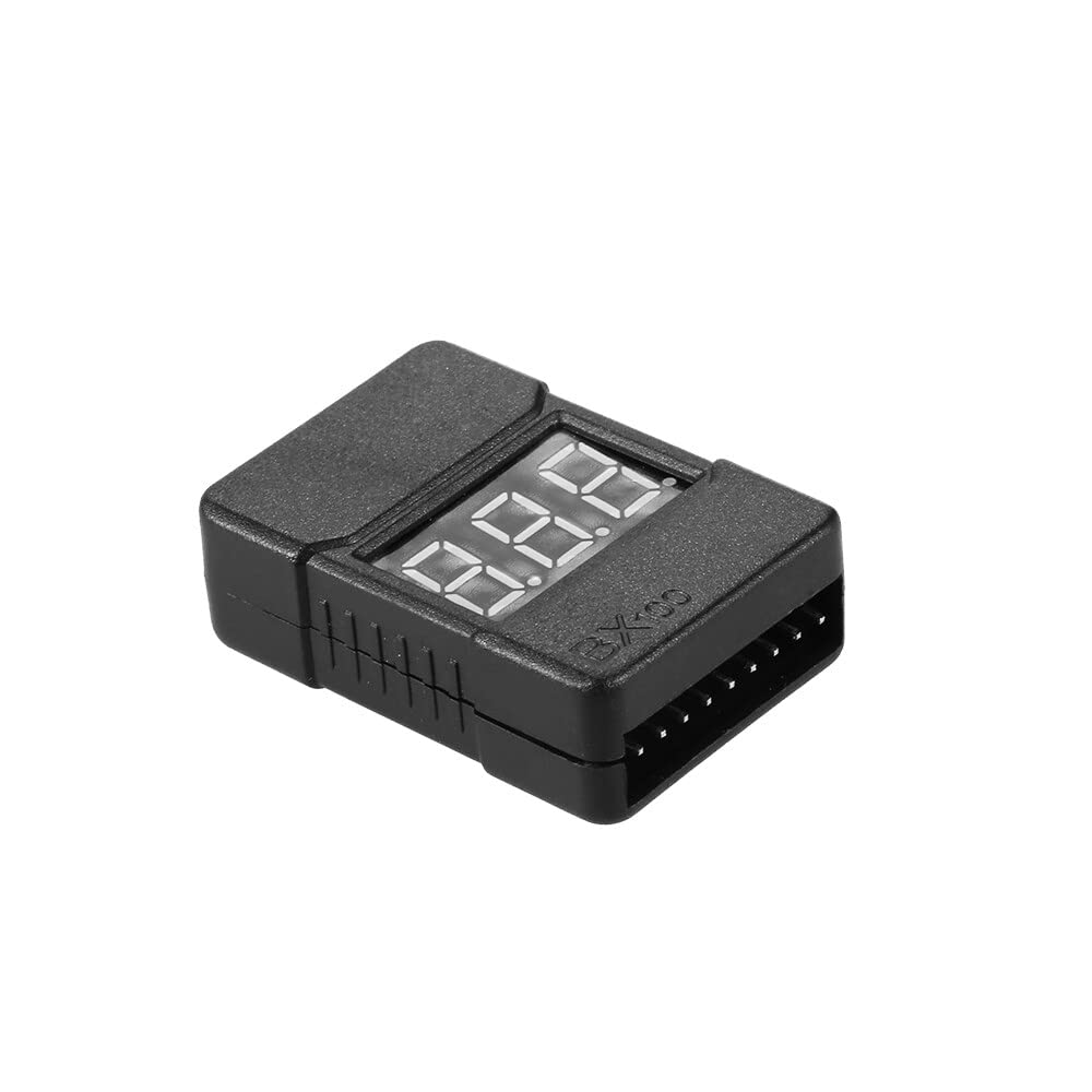 BX100 1-8S Lipo Battery Voltage Tester Low Voltage Buzzer Alarm with LED Indicator image number 2