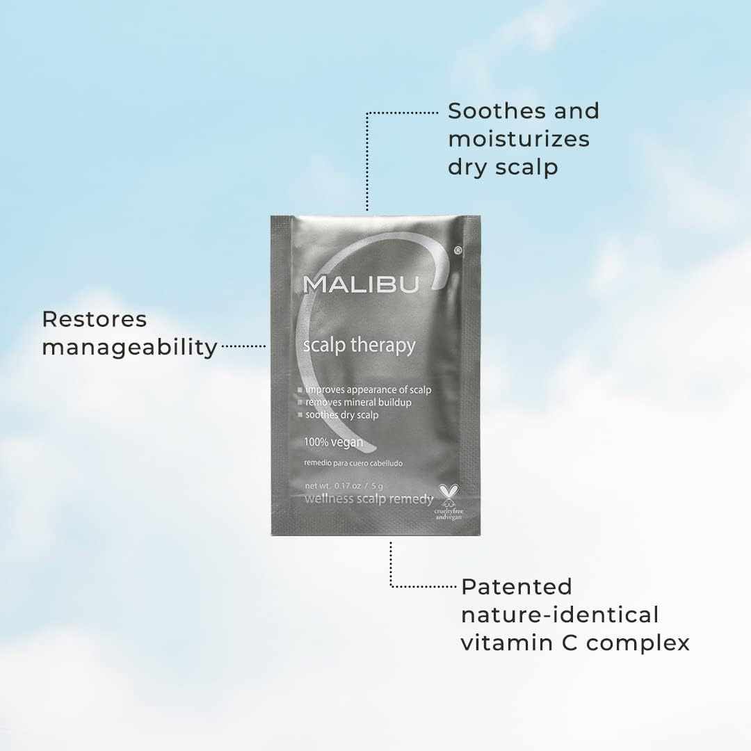 Malibu C Scalp Therapy Wellness Remedy - Mineral Build up Scalp Cleanser with Salicylic Acid + Vitamin C - Moisturizing & Soothing Dry Scalp Care image number 6