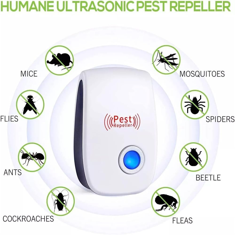 6Pcs Ultrasonic Pest Repeller Electronic Reject Mouse Rat Mosquito Insect Control AU image number 5