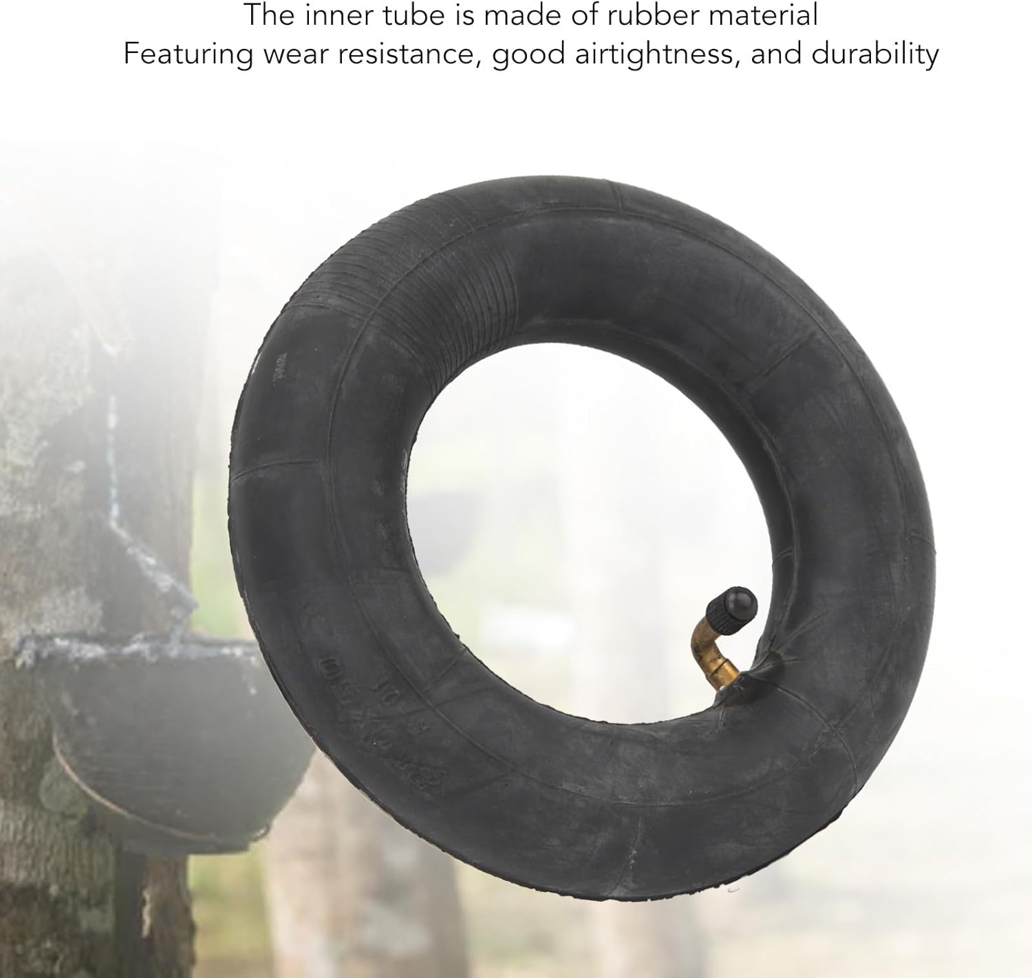 200X50 Inner Tubes, 8 Inch Electric Scooter Tire Tube with Bent Valve Stem, Wear Resistant Rubber Thickened Scooter Tube Replacement, Easy to Install, Firmly Connected (90 Degree