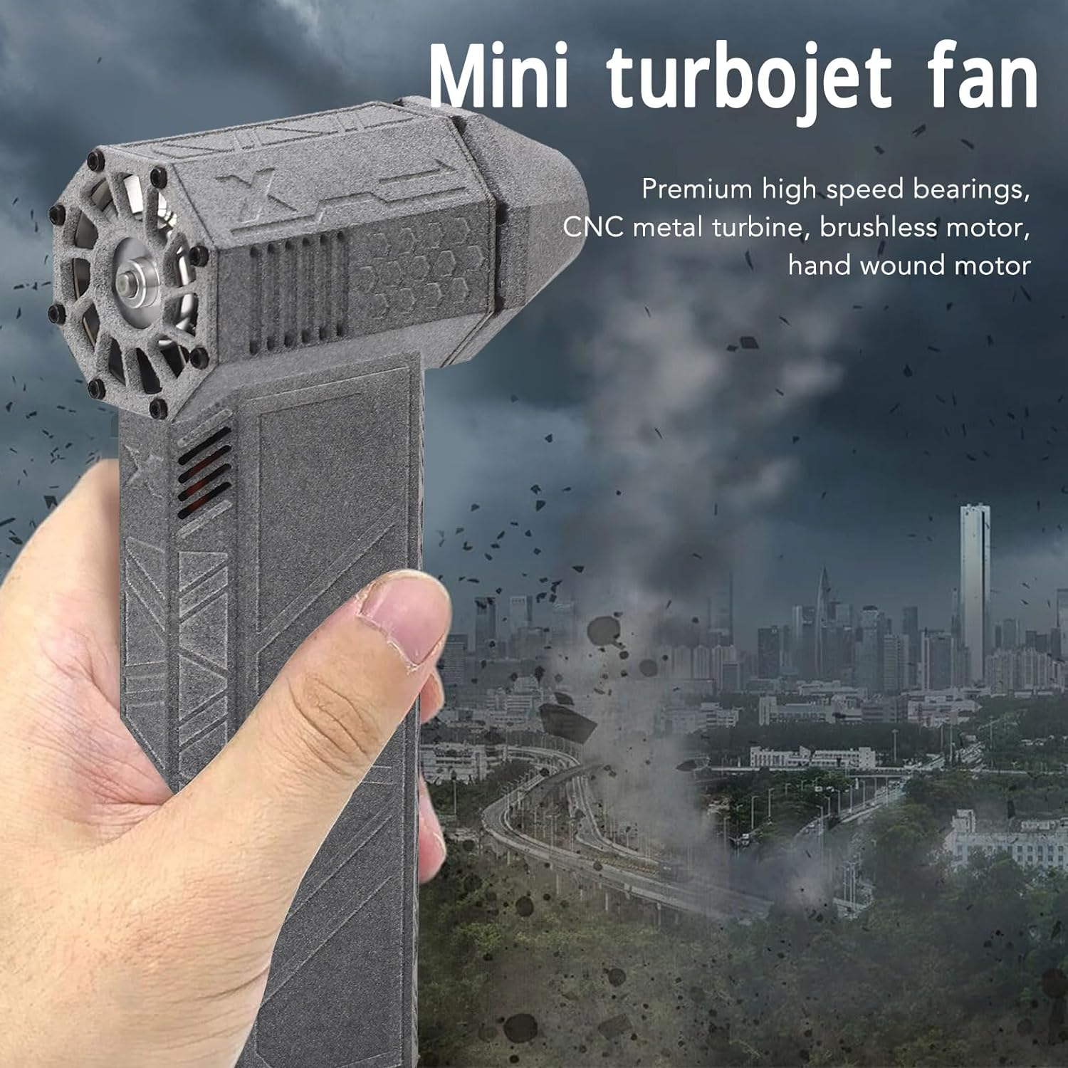 Industrial Mini Jet Blower, 120000RPM High Speed Handheld Turbo Air Blower with Powerful Airflow, Super Jet Fan for Cleaning, Long Battery Life, Type C Charging image number 3
