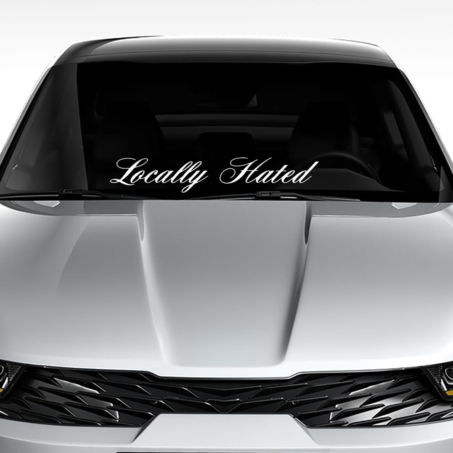 XTRAYXRAY Locally Hated Windshield Banner Sticker Car Decal Window Bumper Decal Sticker Suitable for Cars, Trucks image number 4