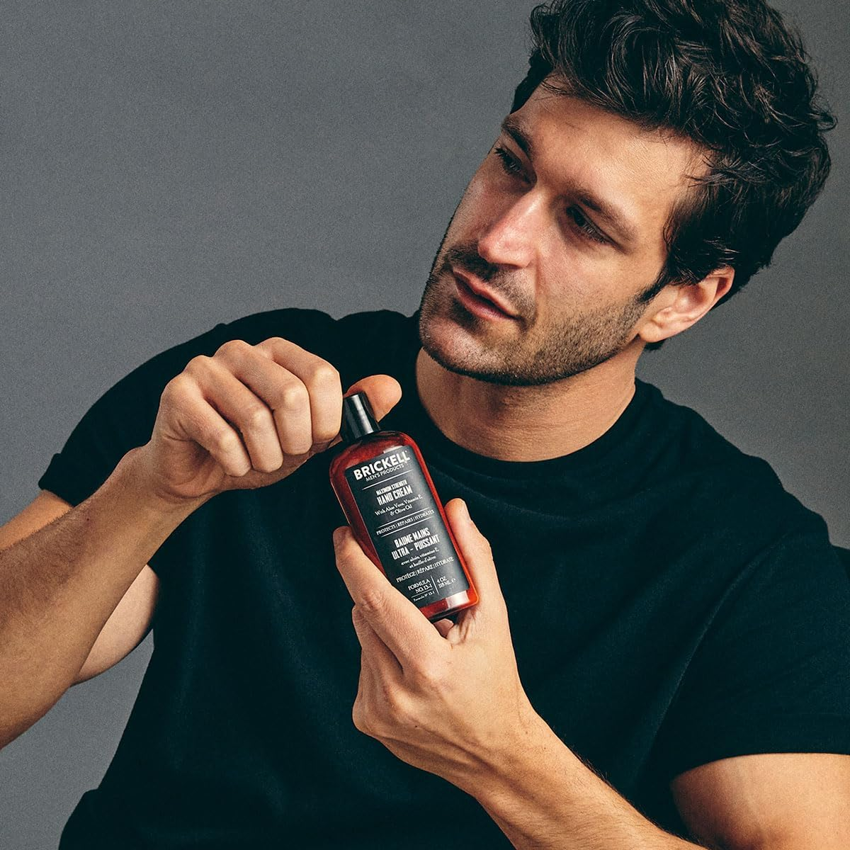 Brickell Men'S Maximum Strength Hand Cream for Men, Natural and Organic Fast-Absorbing Hand Lotion with Vitamin E, Shea Butter, and Jojoba, 118 Ml, Scented image number 4