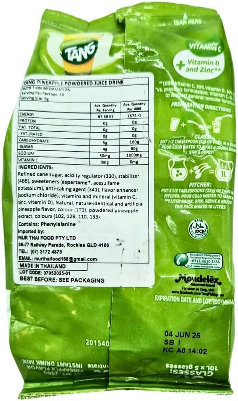 Tang Powdered Pineapple Juice 250G image number 1