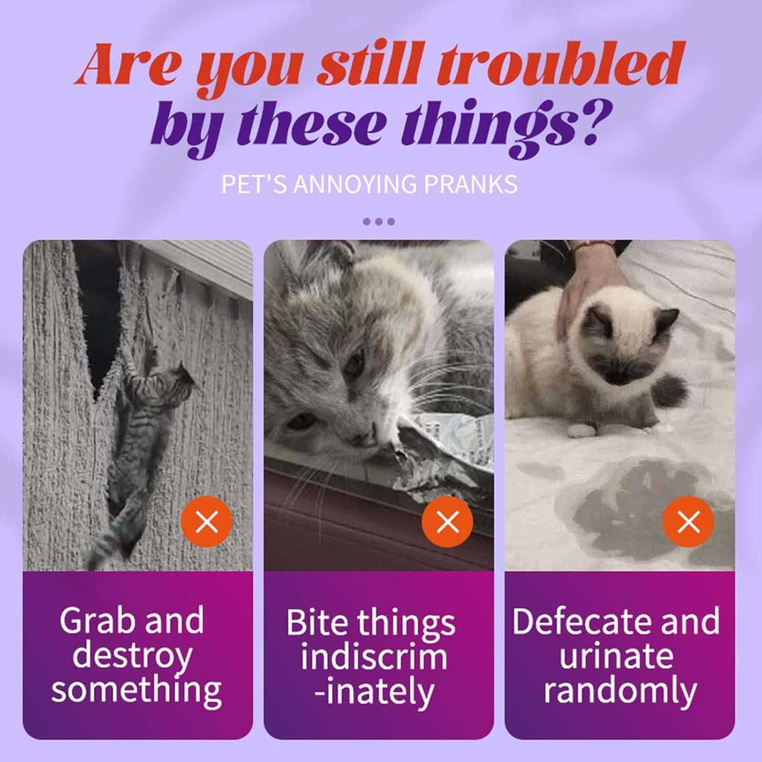 Spray to Keep Cats off Furniture - Indoor Outdoor Pet Block Furniture Spray,Gentle Cat Behavior Training Tool Mattress Protector Solution for Wood Fabric image number 6