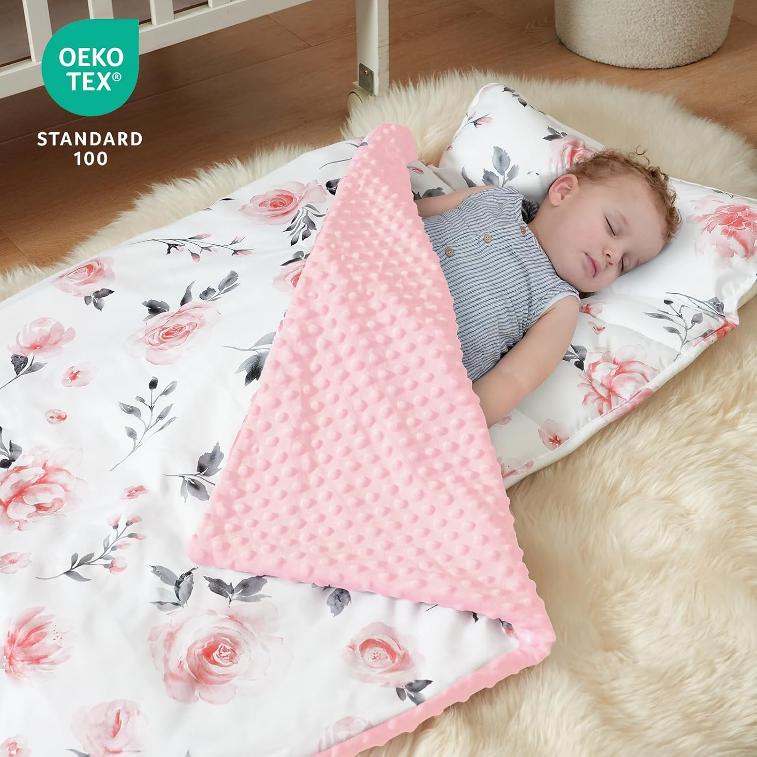 David'S Kids Minky Dot Nap Mat