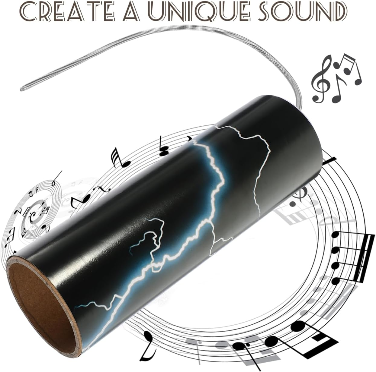 Vaguelly 1Set Sound Making Tube Spring Drum Percussion Instrument for Boy Girl Music Performance and Drum Toy Teens and Adults