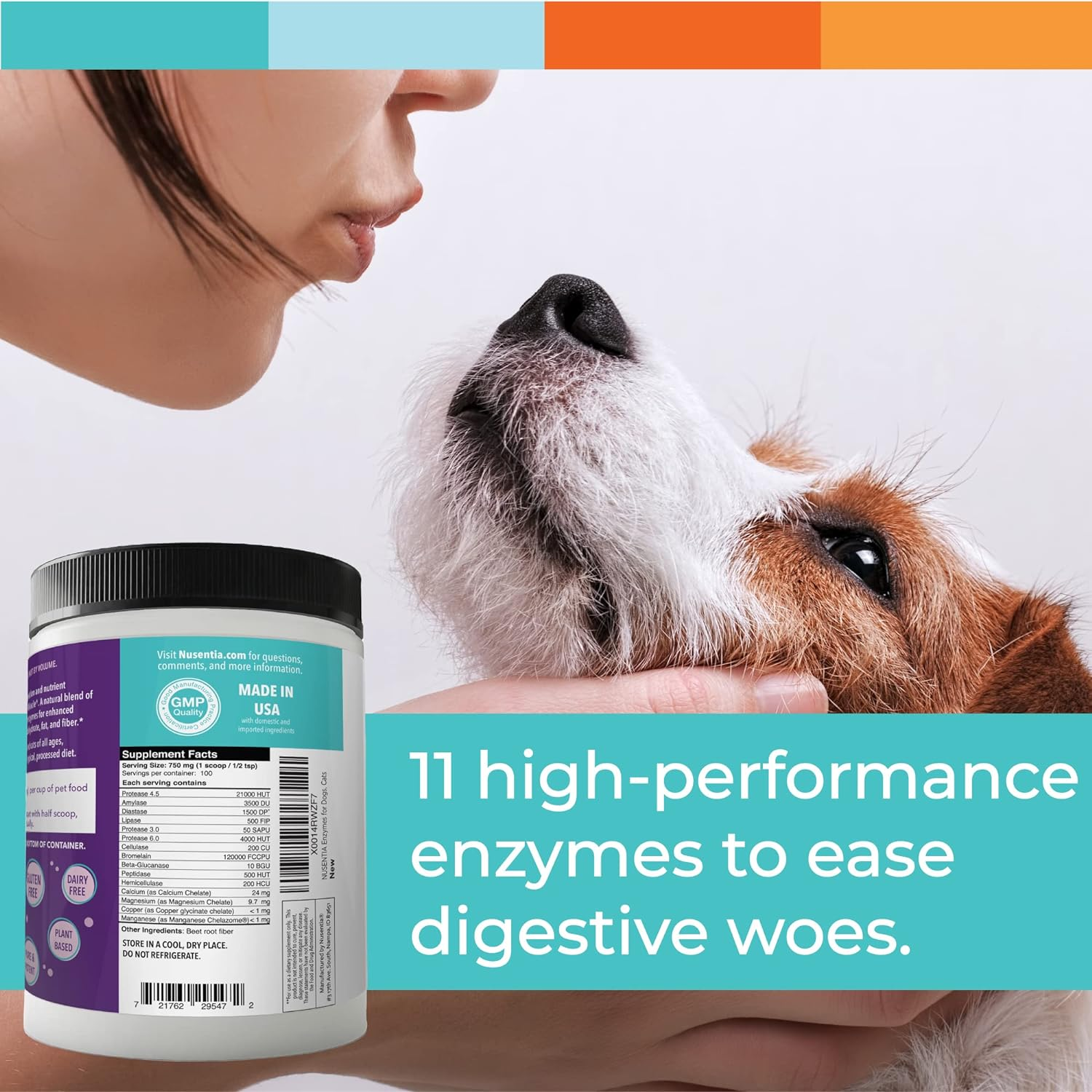 Enzymes for Dogs & Cats - Enzyme Miracle - Systemic & Digestive Enzyme Formula - Powder - 364 Servings - Vegetarian image number 5