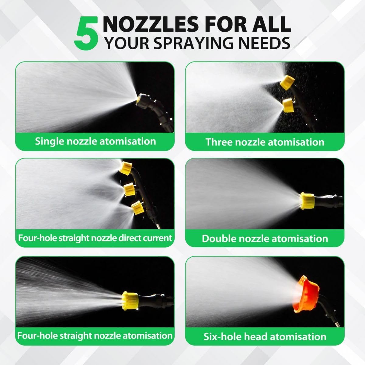 AUSWAY 16L Electric Backpack Sprayer 12V Battery Powered Rechargeable Knapsack Garden Watering Lawn Weed Disinfection Agriculture Car Wash Spray Equipment image number 2