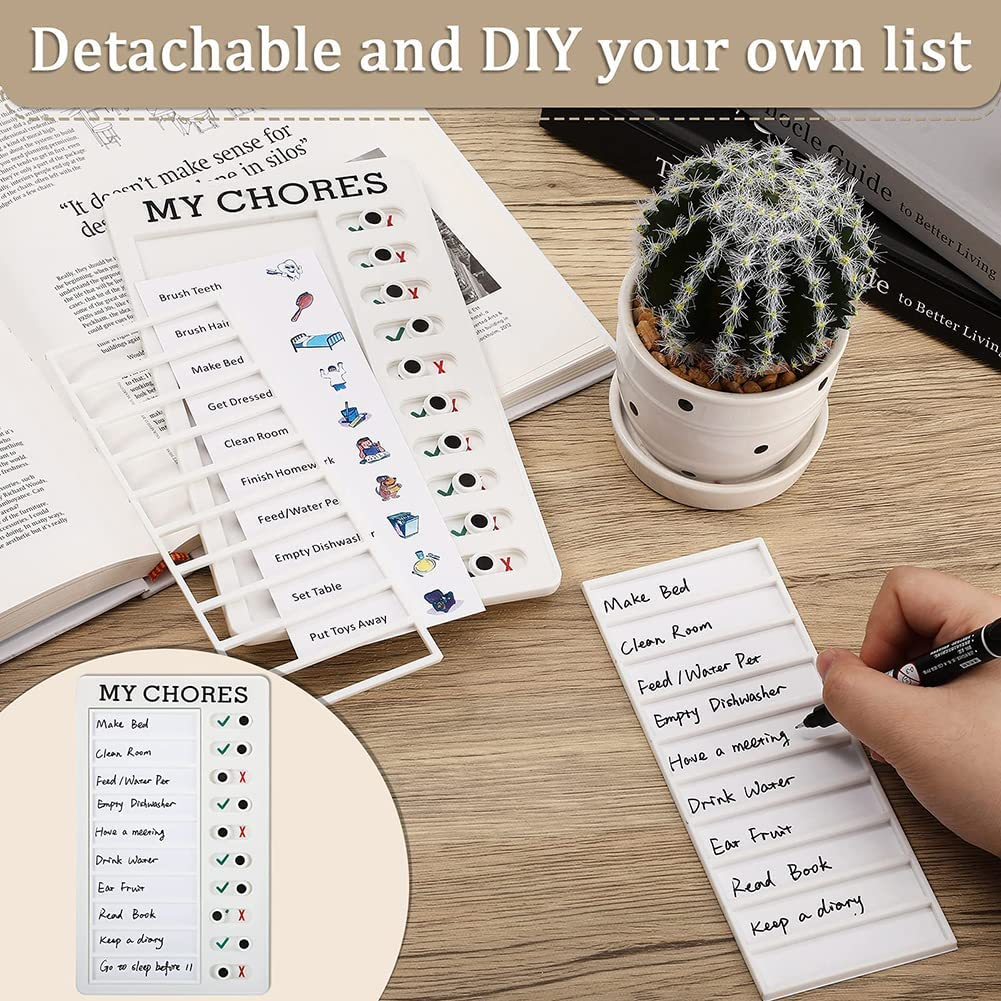Kids Chore Chart, Chore Chart Memo Boards PVC Material for Family for Office My Chores image number 3