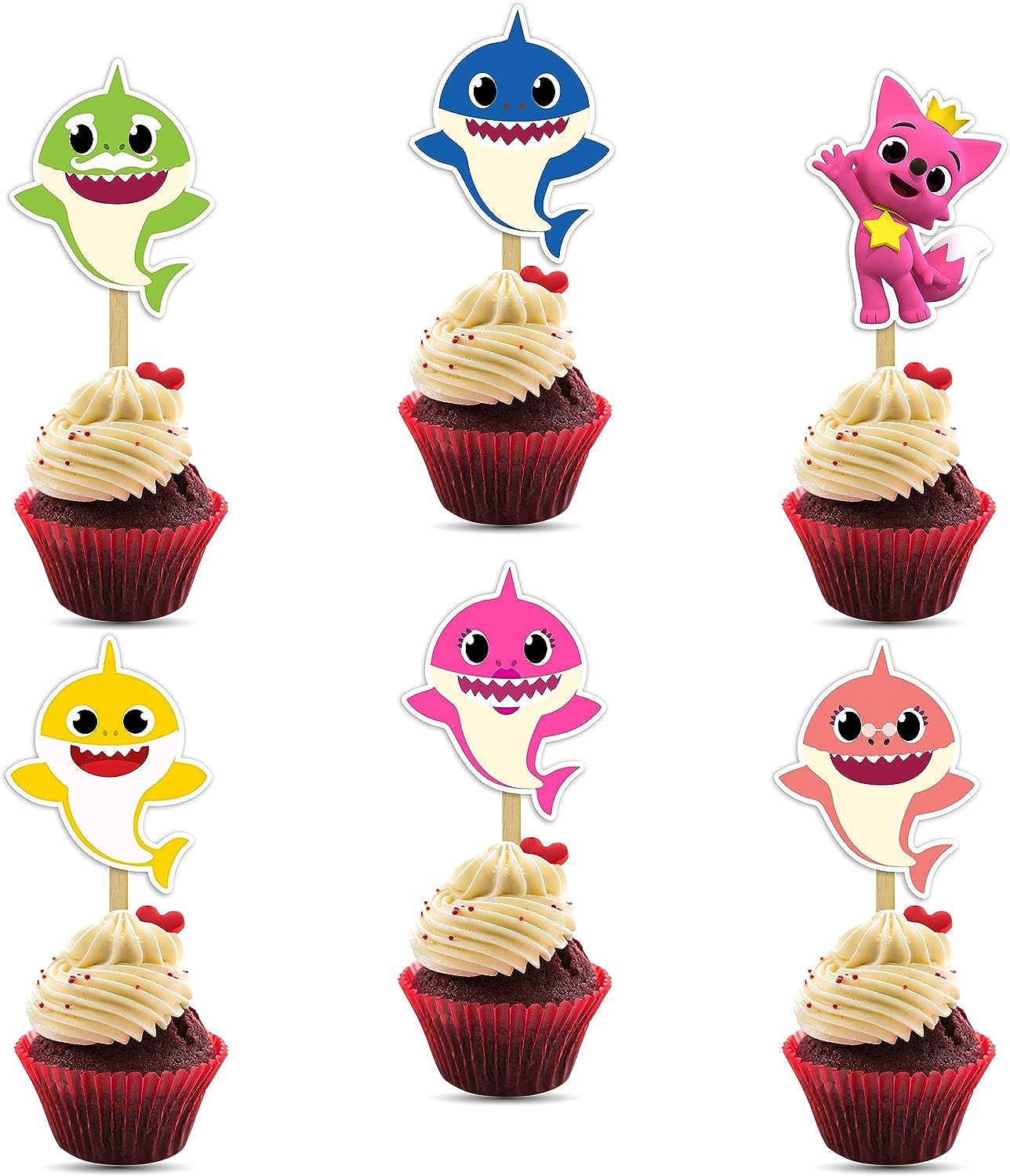 Baby Shrk Cupcake Topper image number 3