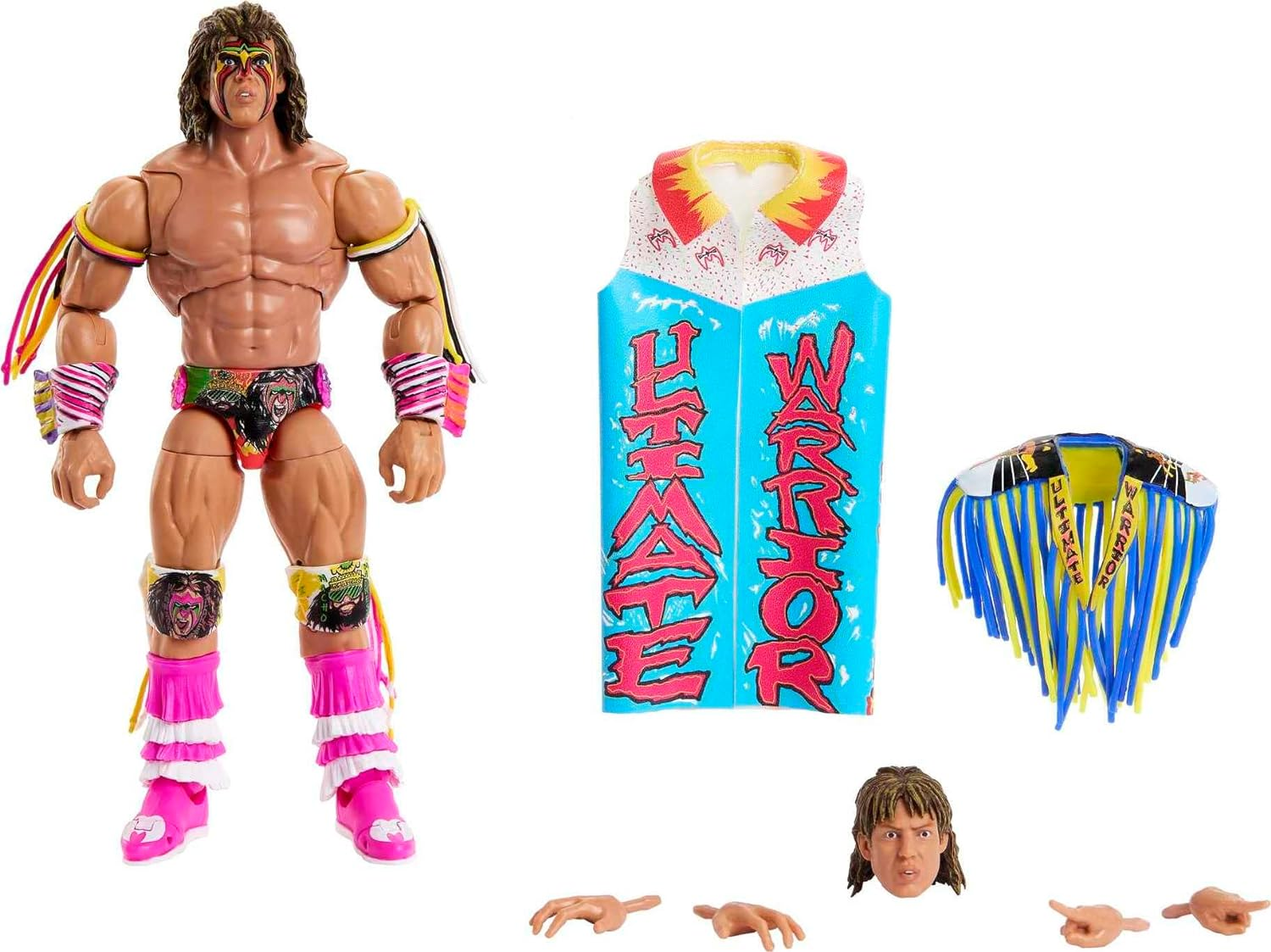 WWE Action Figures Ultimate Edition Warrior Figure and Accessories 6-Inch Collectible WWE Toys​​​​ image number 5