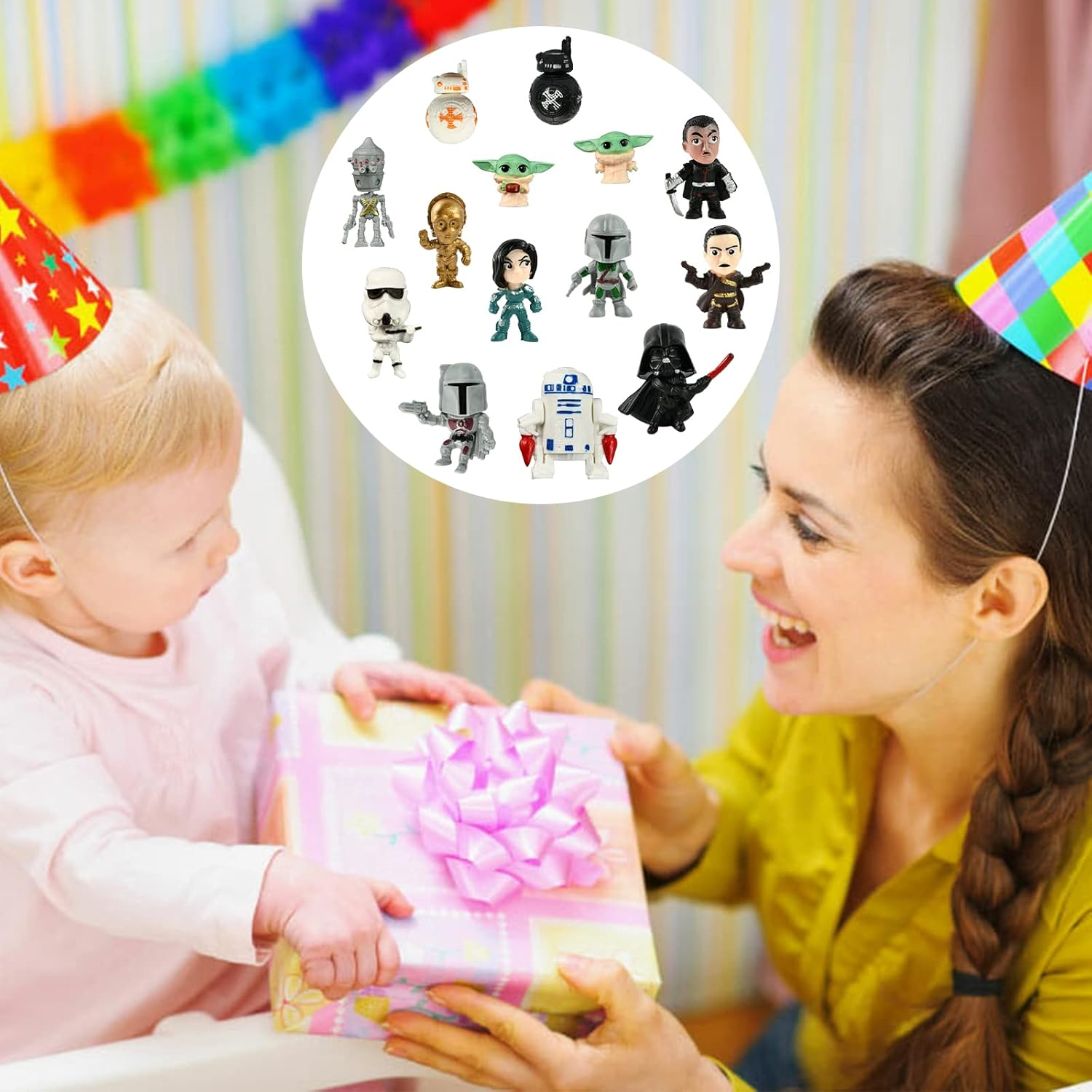 Figures, Pack of 14 Children'S Birthday Cake Decorations, Cake Decoration Birthday Boy, Cake Decoration, Birthday Cake Topper, Party Supplies for Boys Birthday Decorations (14 Pieces) image number 3