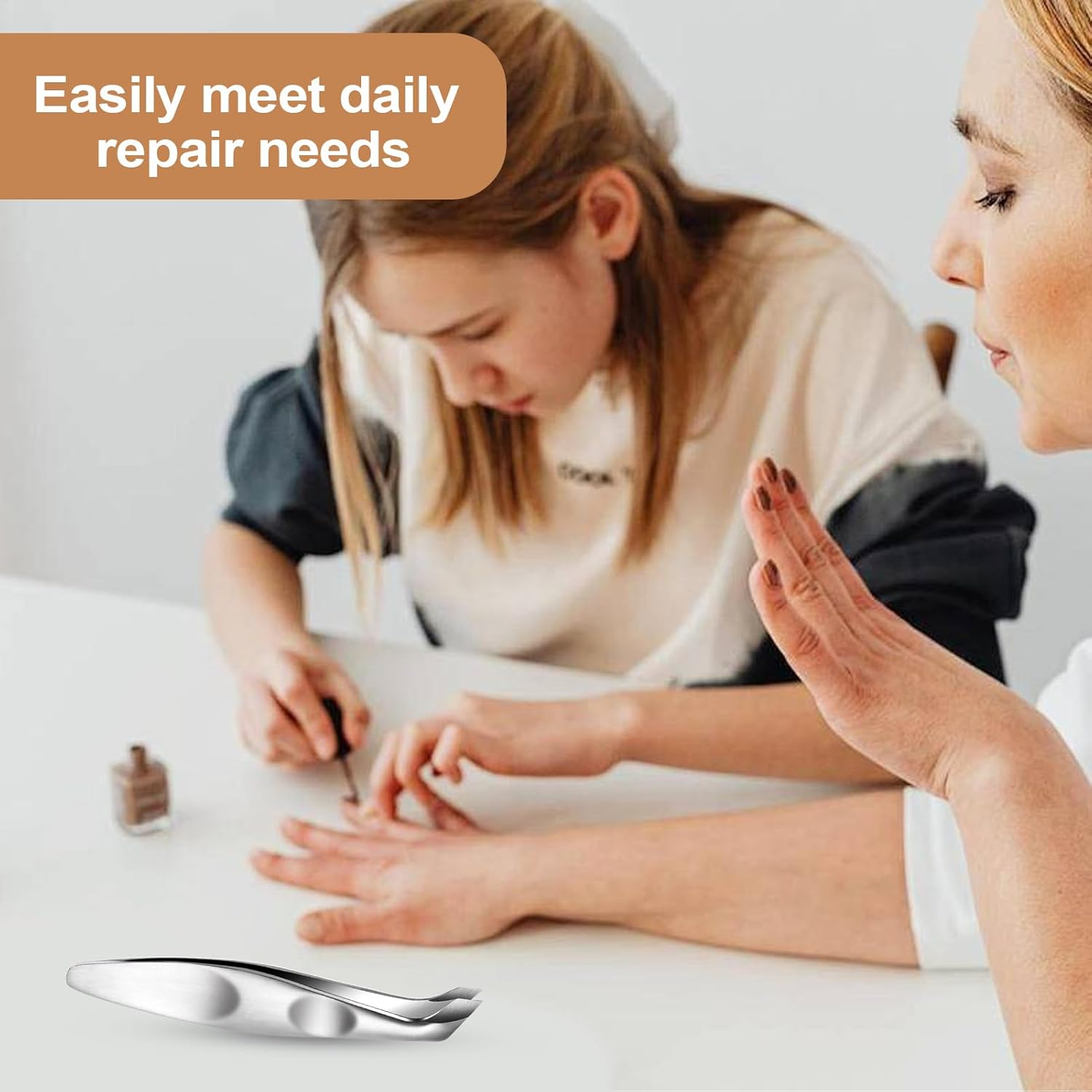 Cuticle Nipper - Hangnail Clipper Cuticle Trimmer Tweezer | Portable Fingernails Toenails Nail Dead Skin Removal Tweezer for Daily Hygiene Maintenance Foot Spa Home Travel Professional Salon image number 1