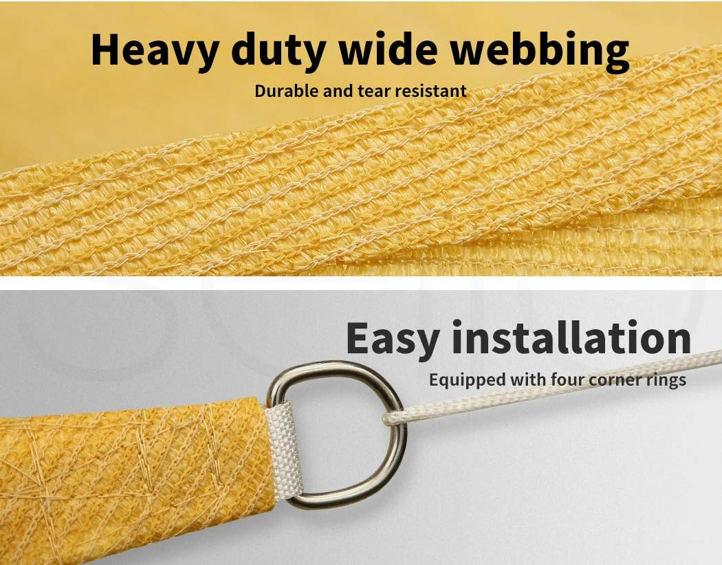 Mountview Sun Shade Sail Cloth Canopy Outdoor Awning Cover Rectangle Sand 5Mx3M