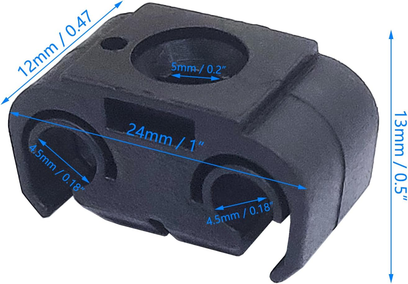 50PCS Car Brake Line Brake Hose Double Clip Bracket Holder Compatible with Au_Di Compatible with Seat Compatible with V_W image number 3