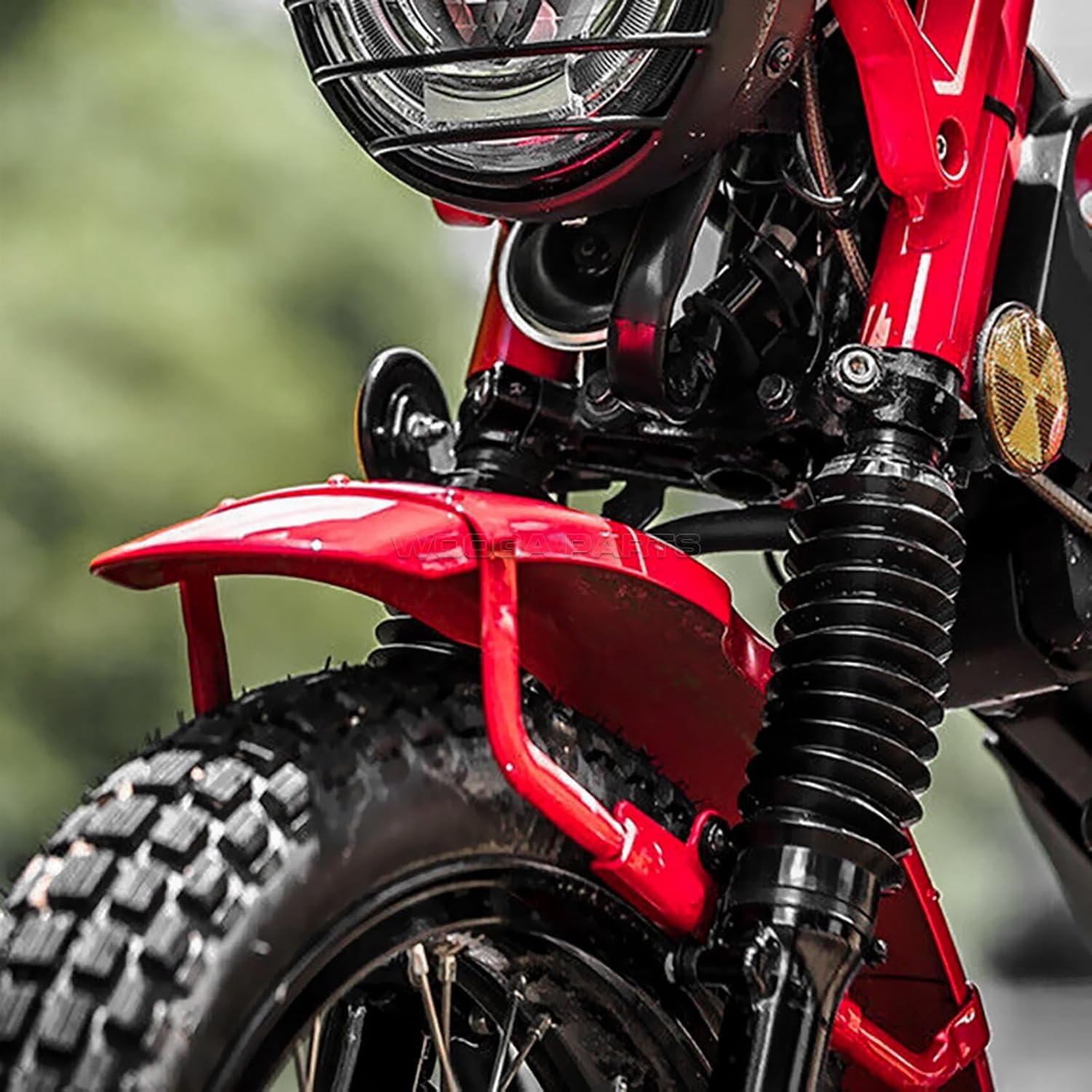 WOOGA Steel Adjustable Front Fender Mudguard Lift Riser 4CM Bracket Kit for Ho&Nda Hunter Cub CT125 Accessories,For Trail 125 Front Mudguards Lift Rising Bracket image number 3