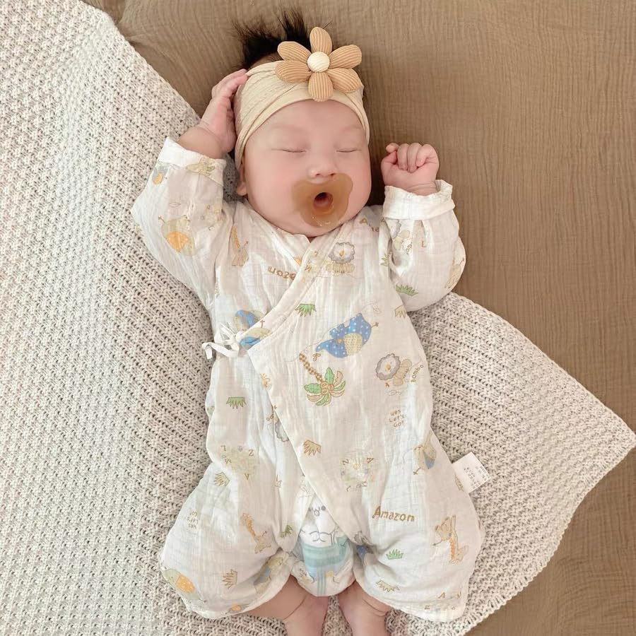 Baby Girl Headbands Bows Turban Knotted Nylon Newborn Headbands, 3Pcs Soft Elastic Baby Knotted Headbands, Baby Bows Knotted Nylon Newborn Head Bands,Baby Turban Headband Head Wrap Knotted Hair Band image number 4