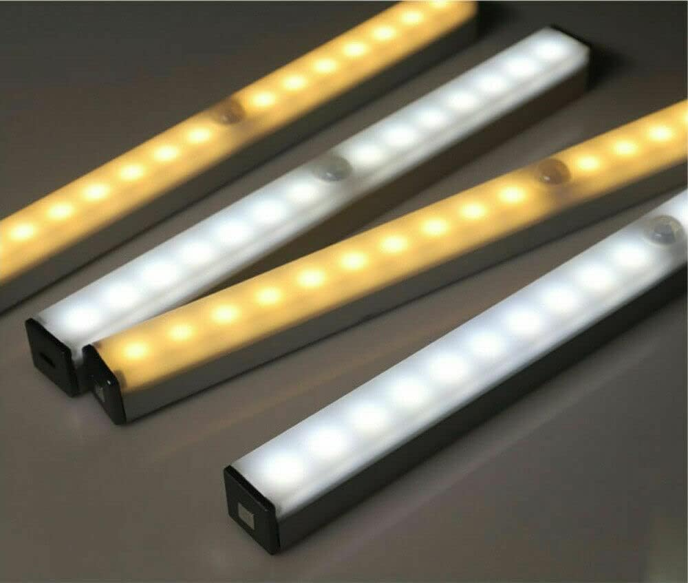 4Xmotion Sensor PIR Light Cordless Battery Powered LED Night Light Closet Stair (2X White) image number 3