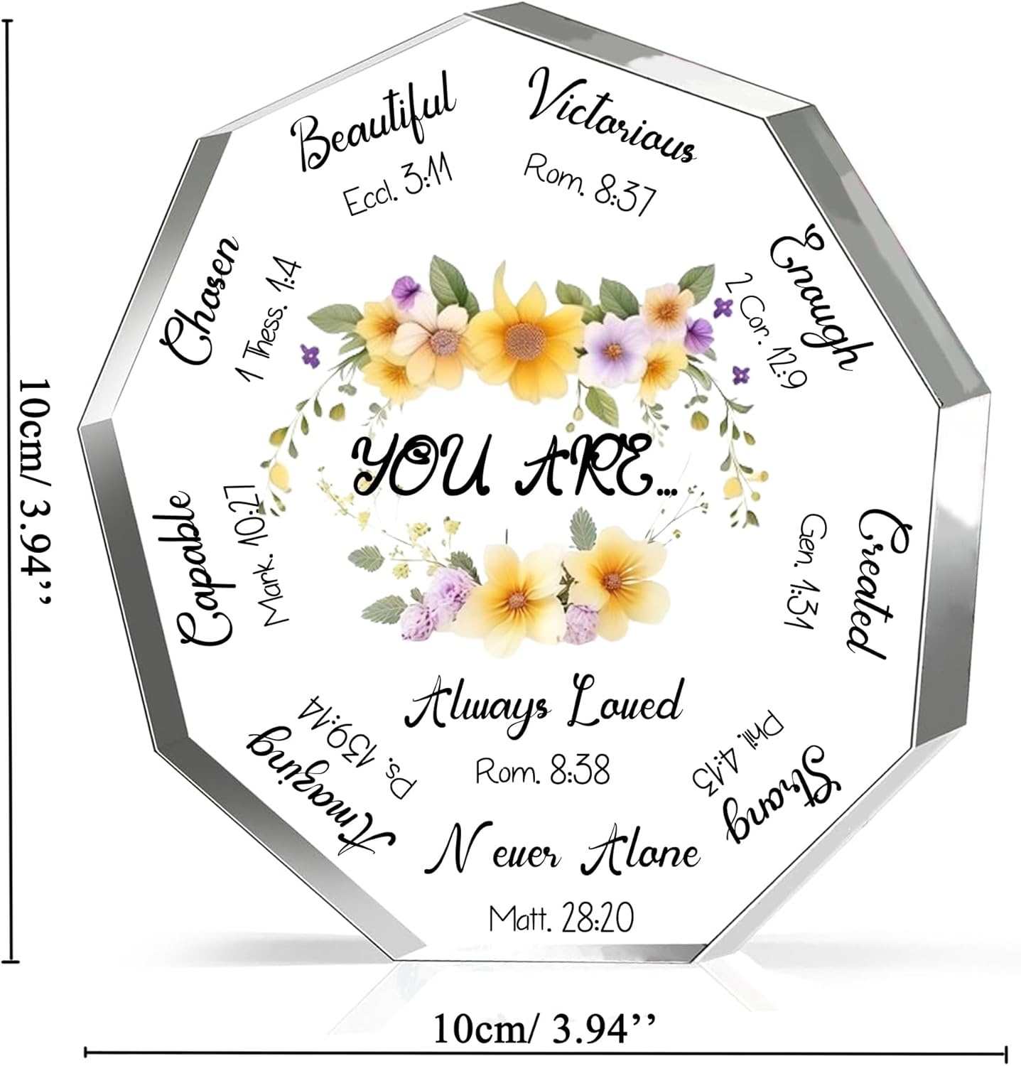 HZBLAZ Acrylic Bookmarks & Plaque Set Sunflower Encourage Keepsake Colleagues