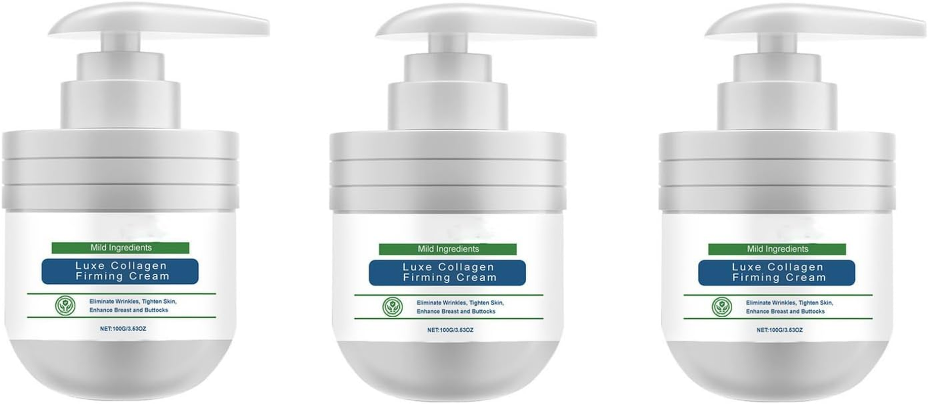 Awzlove Luxe Collagen Firming Cream, Anti-Aging Moisturizer with Collagen, Advanced Firming & Wrinkle Reducing Cream, Skin Tightening Lotion, Hydrating Formula, Restore Skin Elasticity (2Pcs)