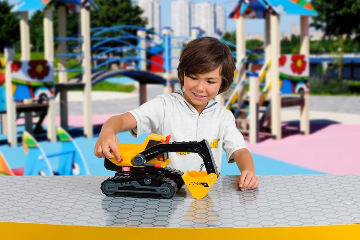 CAT Construction Toys, 11.5" Power Haulers 2.0 Excavator, Lights and Sounds, Ages 3 and Up image number 2