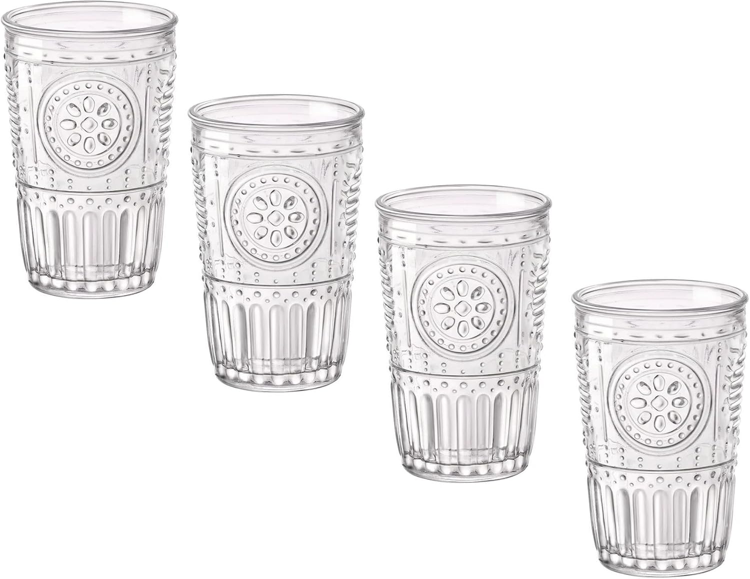 Bormioli Rocco Romantic Water Glass, 340 Ml (Box of 6) image number 1