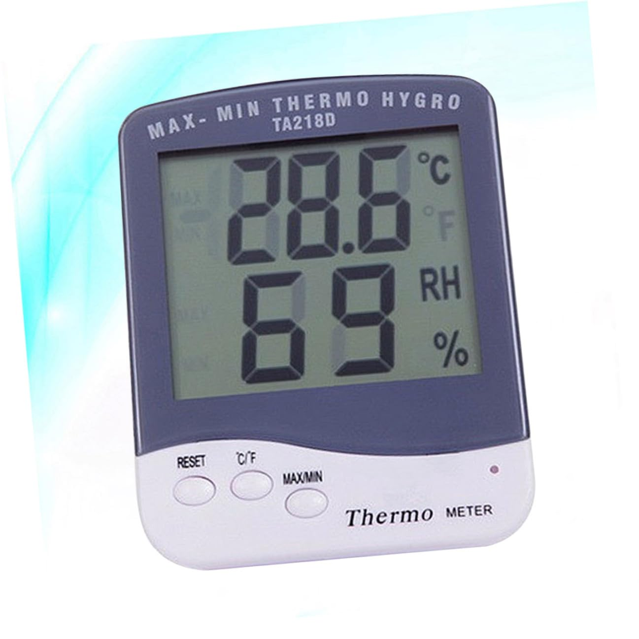 Portable Indoor Digital Hygrometer Thermometer with Large LCD Display Temperature Humidity Gauge Max Memory C Switch Electronic Moisture Monitor for Home Office image number 6