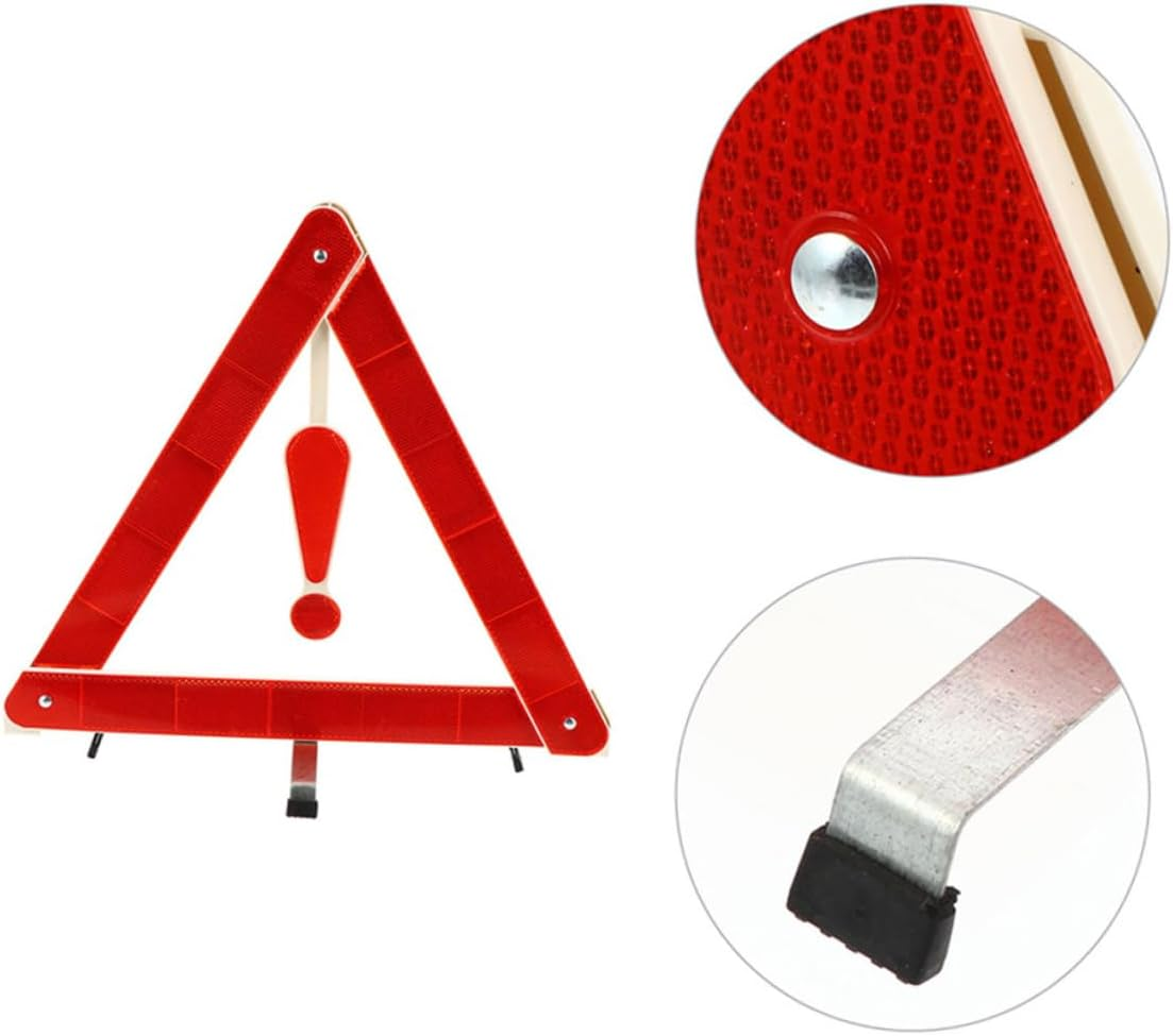 CANIGHT 3Pcs Roadside Warning Triangle Reflective Safety Sign Kit for Cars Trucks image number 1