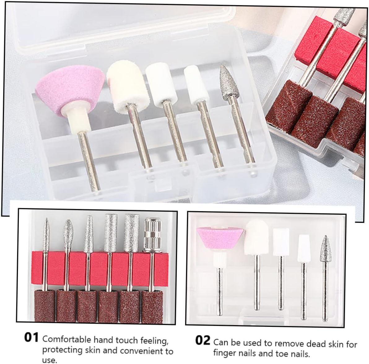 Baluue 11Pcs Professional Nail Sanding Heads Nail Polishing Grinding for Manicure image number 6