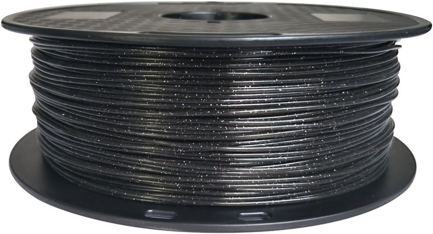 CC3D Black Marble PLA Filament 1.75Mm 3D Printer Filament 1KG 2.2LBS Glittery Sparkle Shining PLA 3D Printing Material Glitter Black Sky Speckle Sparkly Galaxy Black Color image number 3