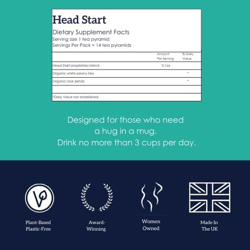 HOTTEA MAMA Newborn Wonder Motherhood Tea Is the Perfect New Mum Gift (15 X Tea Pyramids per Pack, Whole Leaf Tea). Perfect for Those Early Days/Weeks of Motherhood. image number 1