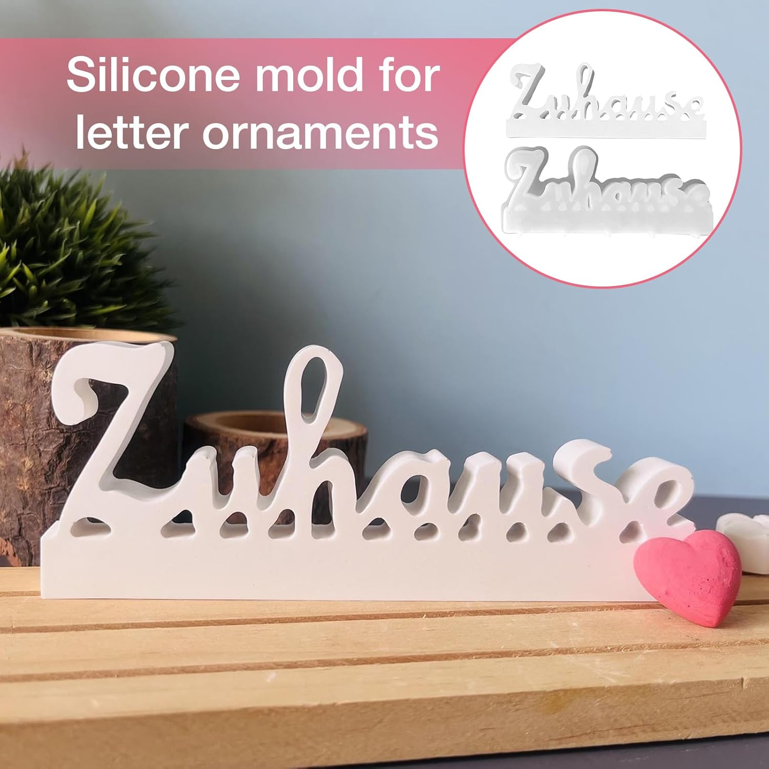 Silicone Alphabet Mold - Silicone Molds German Letter Ornament,Crafting Supplies Mould Epoxy Clay Candle Making Arts Ornament for Home Table Decor image number 4