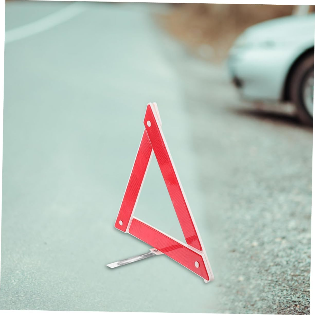 2Pcs Car Warning Triangle Reflective Safety Sign Emergency Roadside Safety Triangle for Cars image number 2