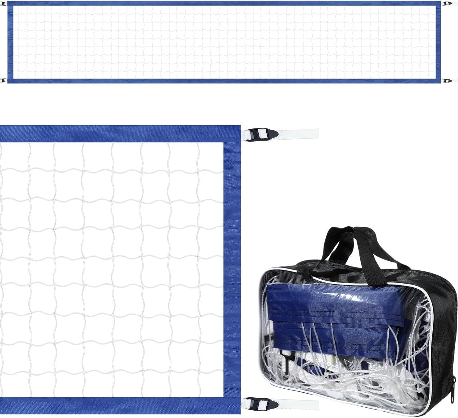 Water Volleyball Net,Portable 15 X 3FT Volleyball Net | Heavy Duty Swimming Pool Supplies Replacement Sports Accessories for Water Game image number 4