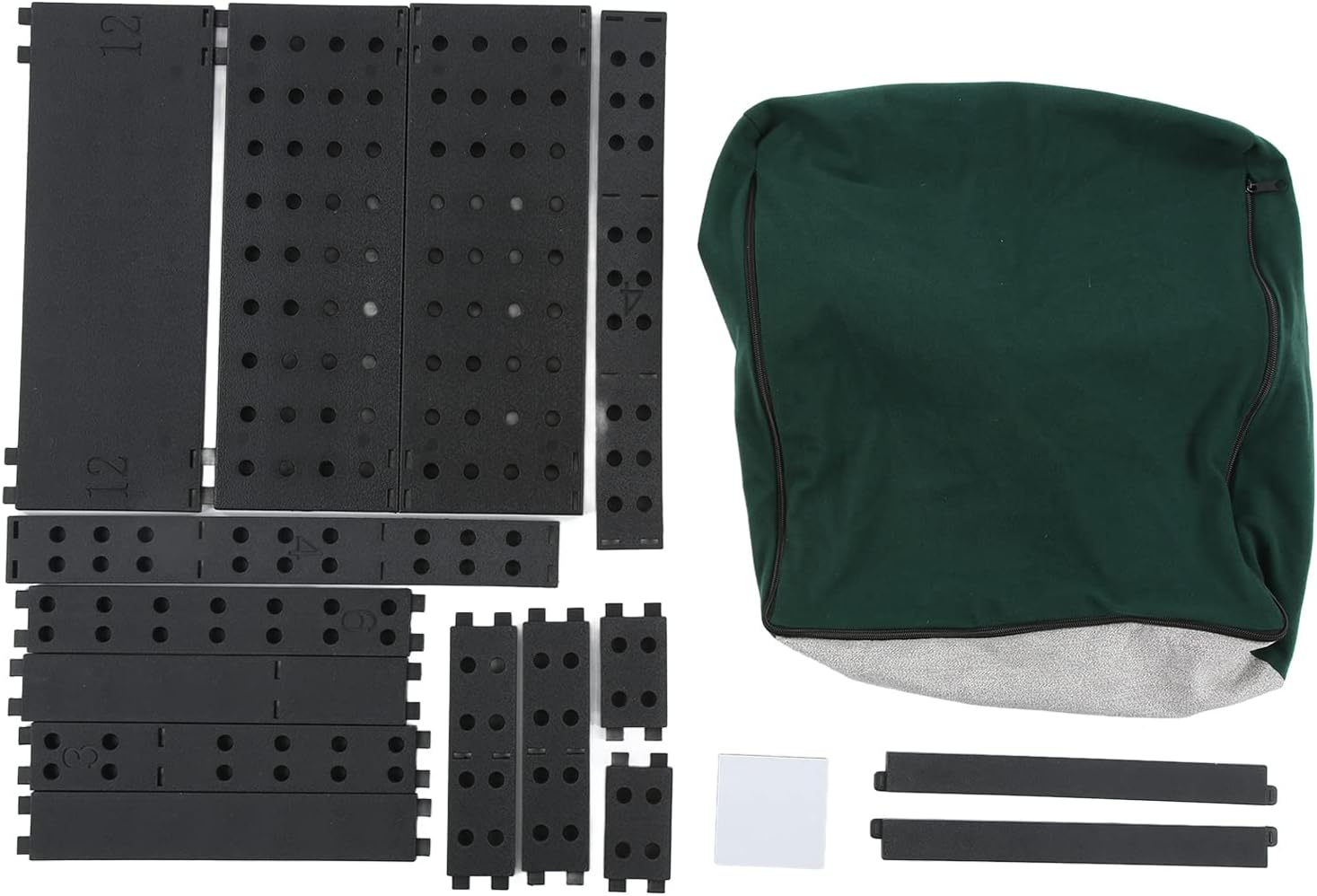 Pet Steps, Soft Plush Portable Pet Stairs with Removable Washable Cover, Non Slip Dog Stairs Folding Pet Stairs for Small Dogs Cats Pets