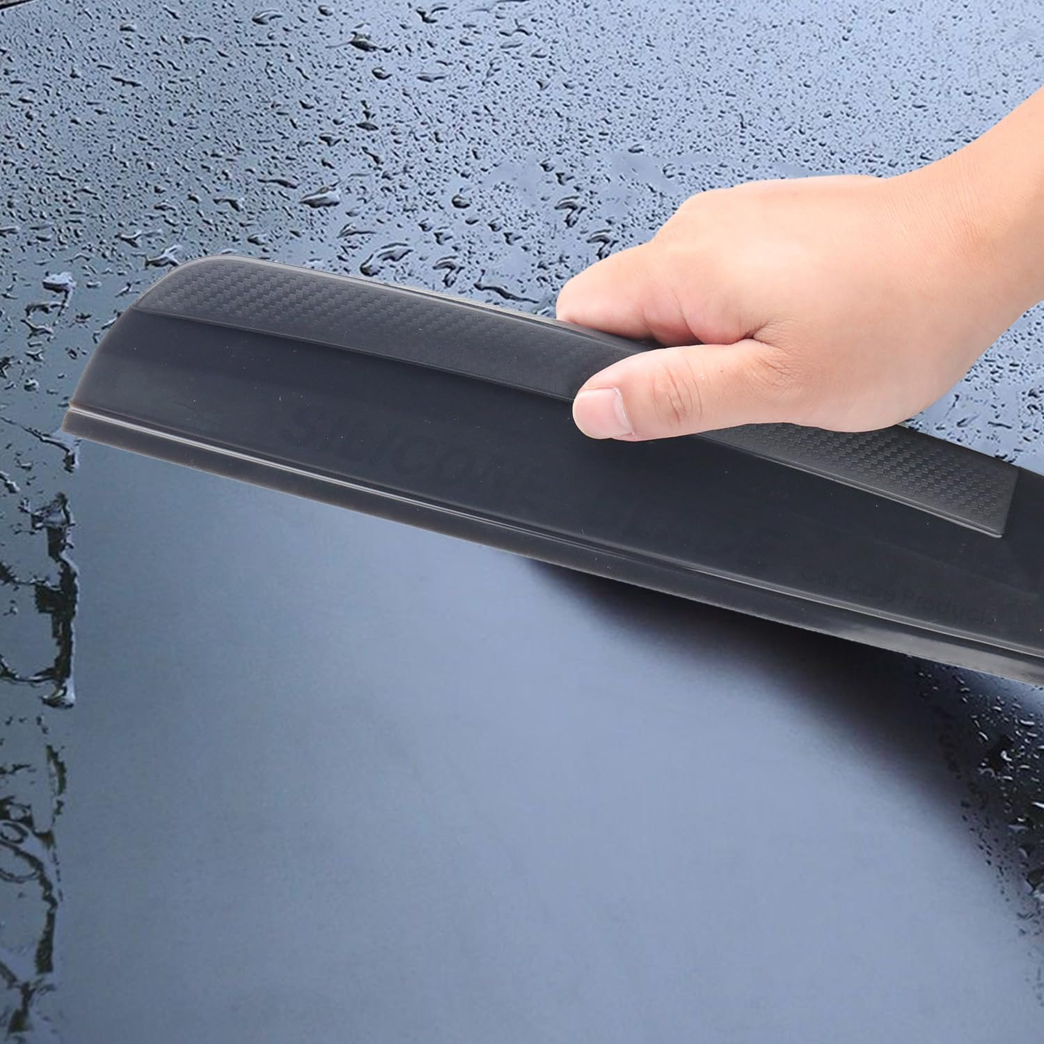 Kaoruo 30Cm Silicone Car Squeegee &ndash; Water Scraper Wiper Blade for Car Windshield, Auto Windows, Shower Glass, Mirrors, Doors & Tile Walls image number 2