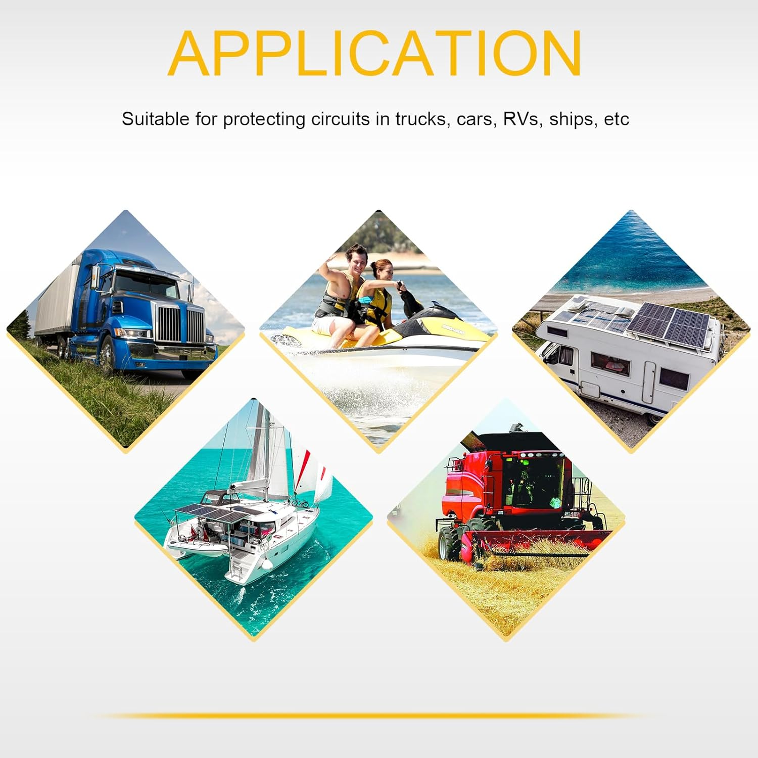 GLOSO IPBF Marine Battery Fuse Terminal Fuses Ignition Protected Current Protection for Automotive Marine Use (200A-2Pack) image number 4