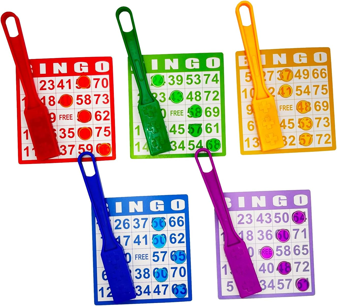 Magnetic Bingo Wand with 500 Metal Chips, 5-Pack - 5 Color Chips for Large Group Games, Family Game Night, Sensory Bins, Counting and Sorting, Science & Educational Activities image number 3