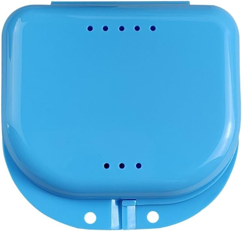 Orthodontic Retainer Box Sport Mouth Case Dental Denture Teeth Guard Storage Purple