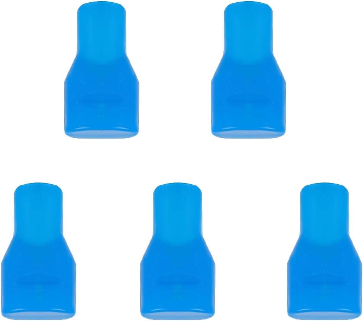 5 Pcs Blue Silicone Bite Valve Replacements Compatible with Camelbak, Hydration Pack Mouthpiece Parts with Dust Cover for Hydration Bladder image number 5