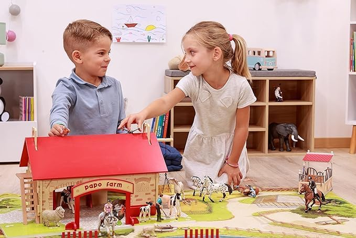 Papo Simmental Calf Figurine, Multicolour, 8Cm Size - Hand-Painted Farmyard Animal Toy, Educational Play for Kids, Collectible for Boys & Girls Ages 3+ - Simmental Calf image number 6