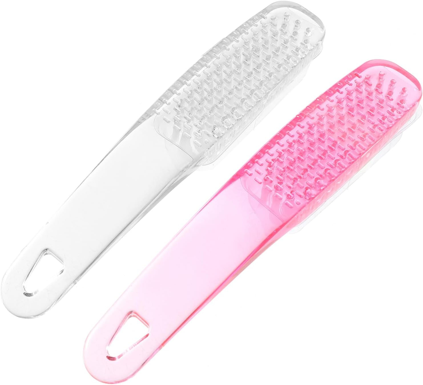 2Pcs Manicure Brush for Nails Clean up Nail Scrubber Brush Plastic Handle Grip Pedicure Foot Care Dust Removal Tool image number 6